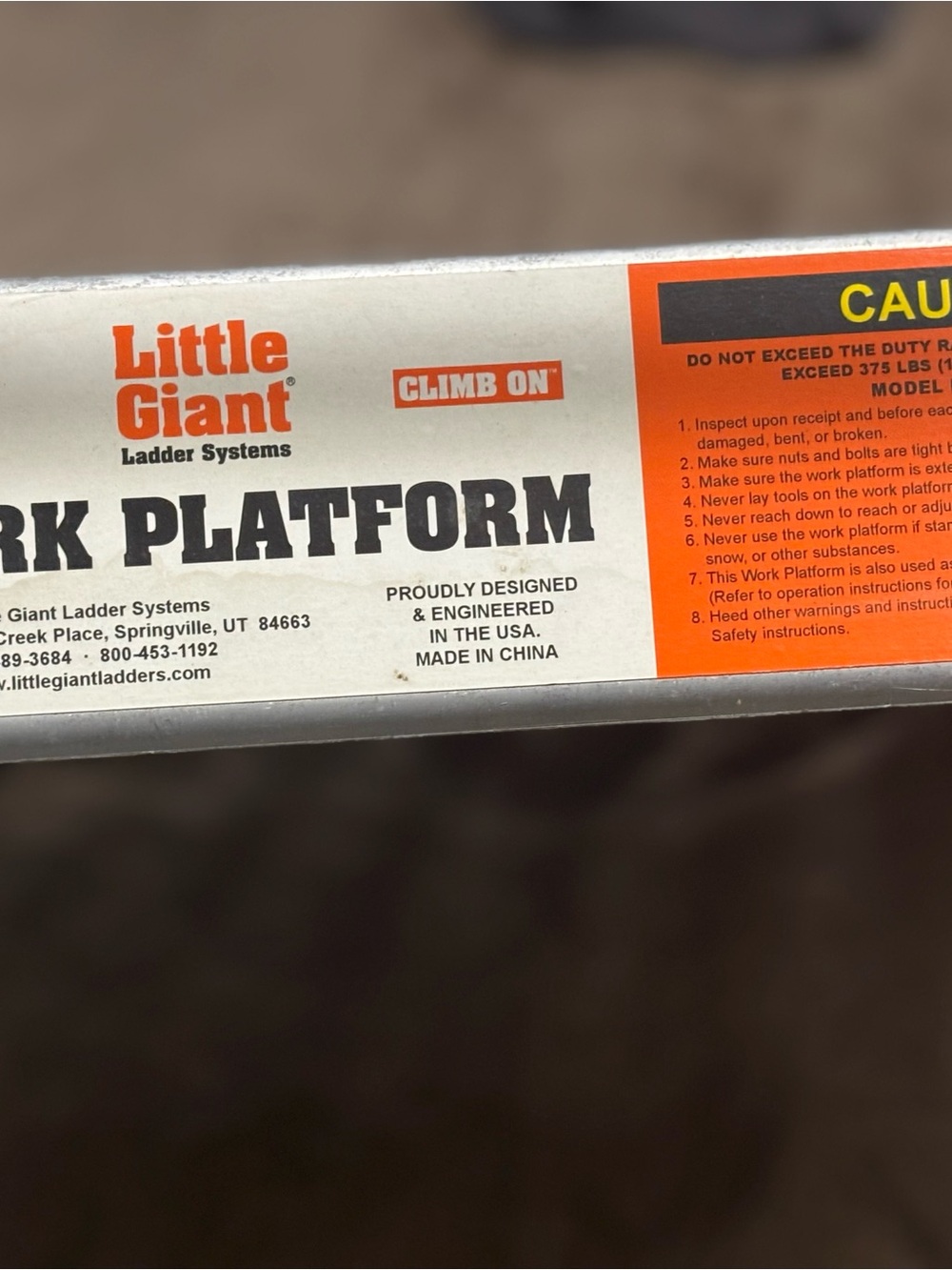 Silver Work Platform - Portable Step Stool - Picture 2 of 2